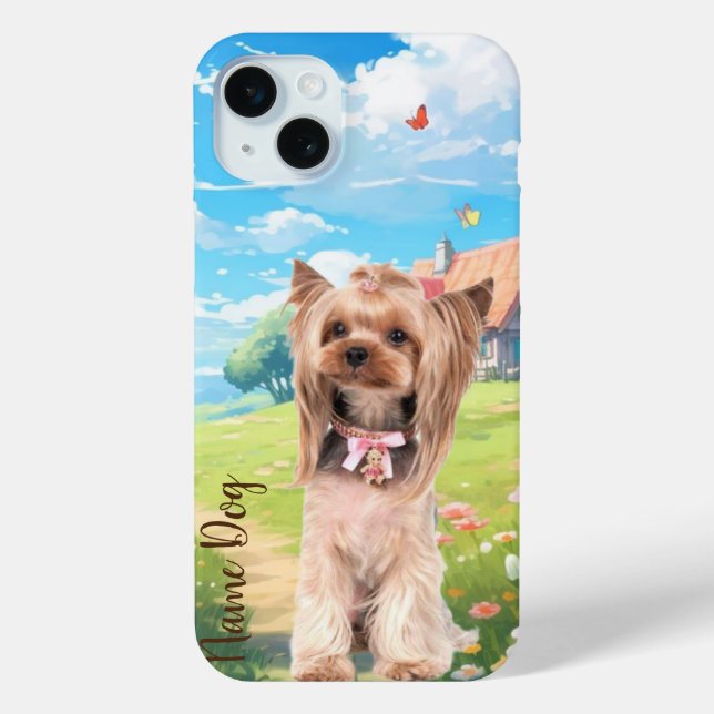 Rename your Yorkshire Terri dog on the phone cases (Back)