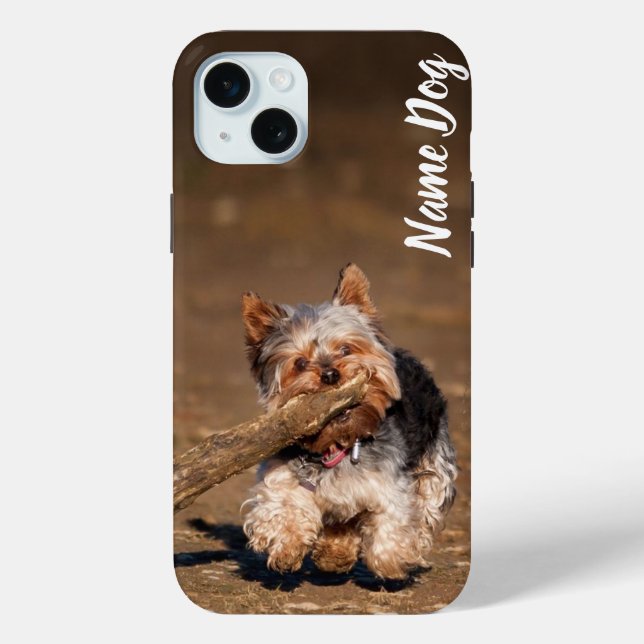 Rename your Yorkshire Terri dog on the phone cases (Back)