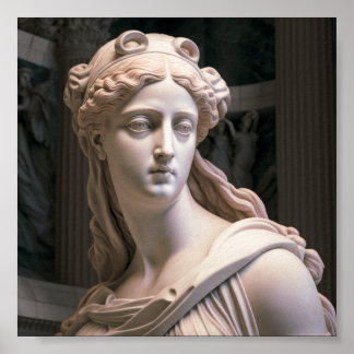 Renascentist Statue Poster