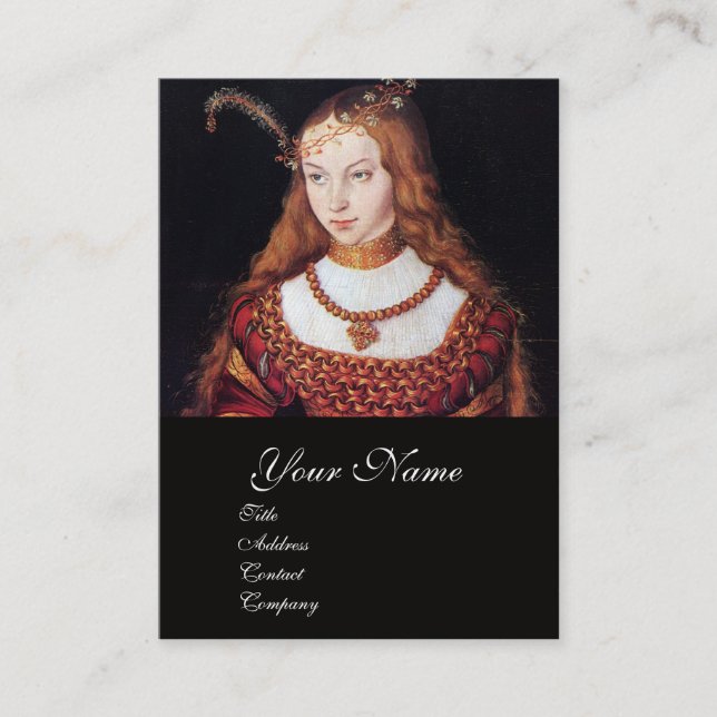 RENASSAINCE BEAUTY,FASHION JEWELRY COSTUME DESIGN BUSINESS CARD (Front)