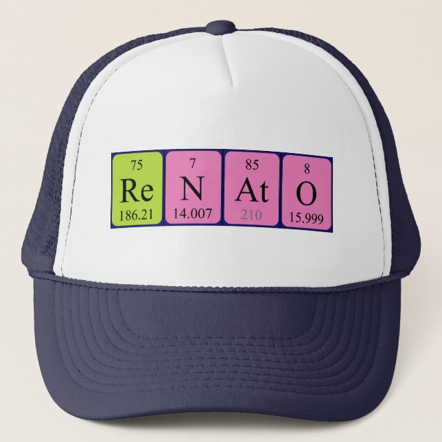 Renato periodic table name hat (Front)