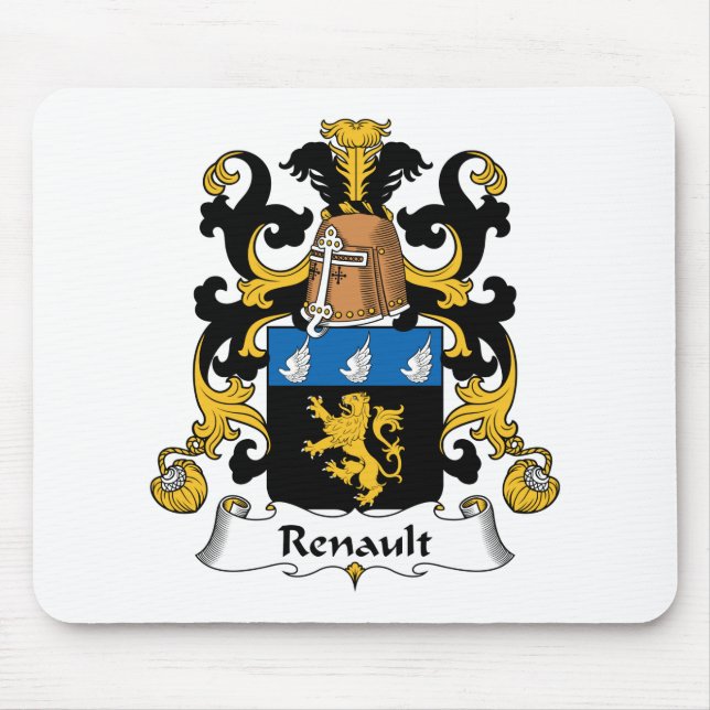 Renault Family Crest Mouse Mat (Front)