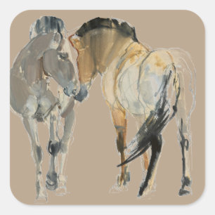 Rencontre Square Sticker