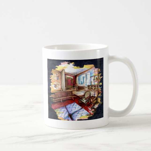 "Rendering" by Thompson Kellett Coffee Mug (Right)