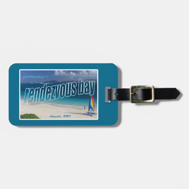 Rendezvous Bay, Anguilla Luggage Tag (Front Horizontal)