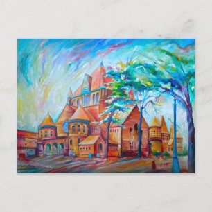 Rendition of ETS Building~Detroit-Inspired-Series Postcard