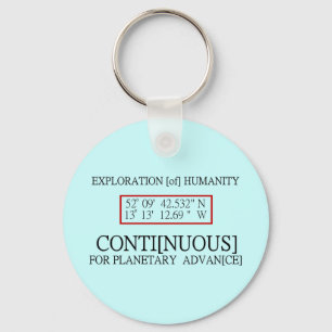 Rendlesham Binary Code Scientific UFO Conspiracy Key Ring
