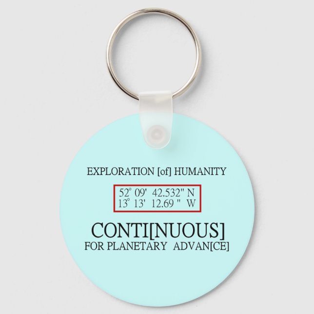 Rendlesham Binary Code Scientific UFO Conspiracy Key Ring (Front)