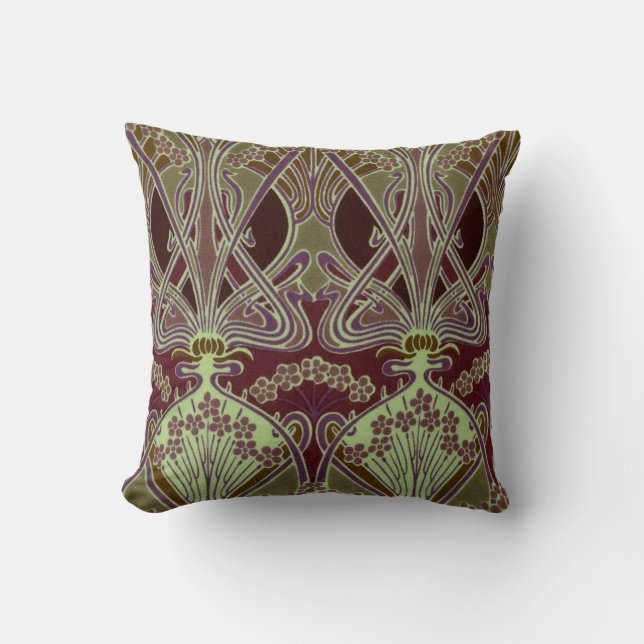 Rene Beauclair Art Nouveau Cushion (Front)