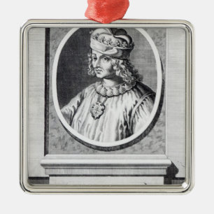 Rene d' Anjou, King of Naples Metal Tree Decoration