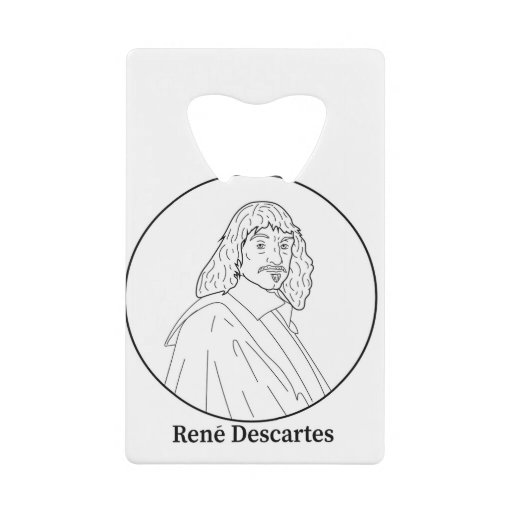 Image of Rene Descartes Line Portrait