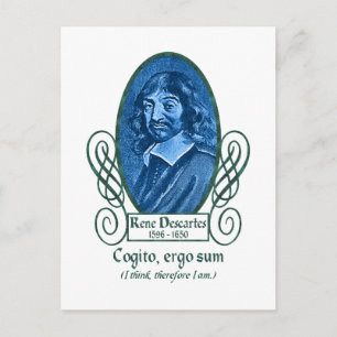 René Descartes Postcard