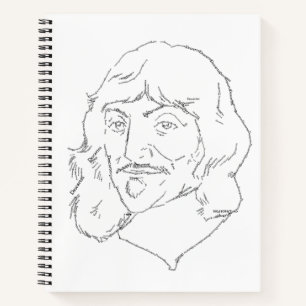 Rene Descartes Spiral Notebook