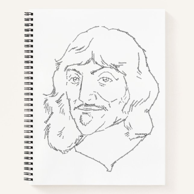 Rene Descartes Spiral Notebook (Front)