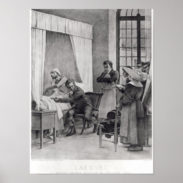Rene Theophile Hyacinthe Laennec Poster (Front)