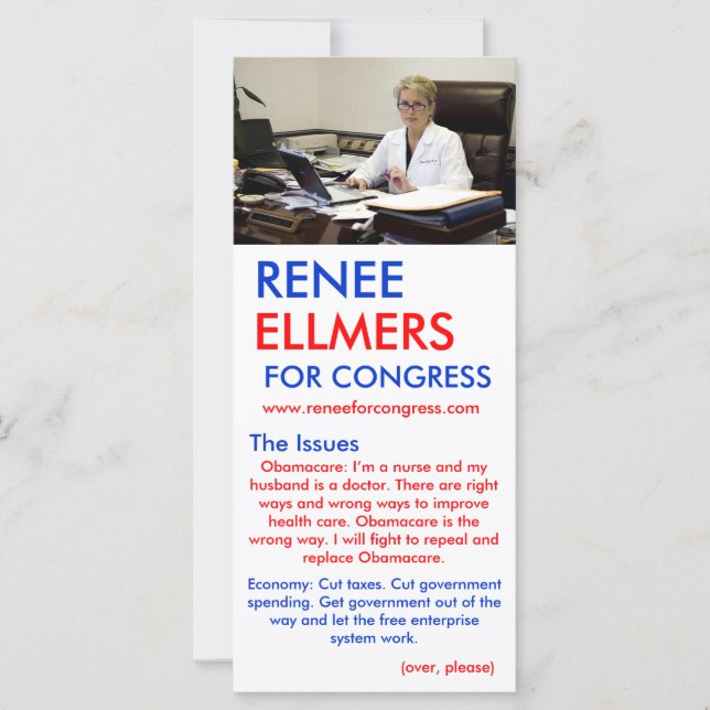 Renee Ellmers For Congress Hand Outs (Front)