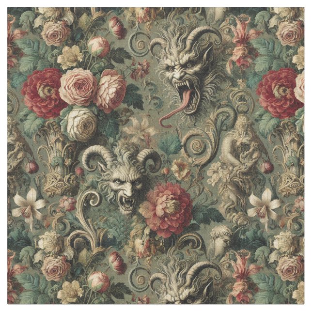 Renegade Harvest – Gothic Classic Tile Fabric (Close Up)