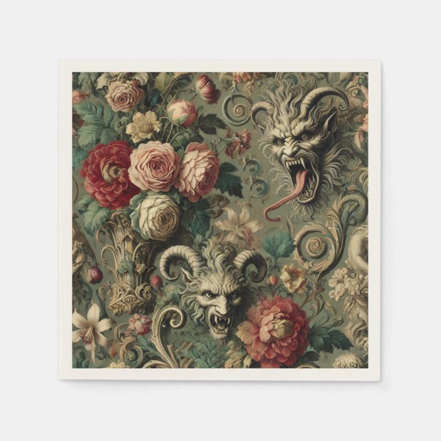 🩸 Renegade Harvest – Gothic Victorian Napkin (Front)