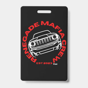 Renegade Mafia Crew Badge ID Badge