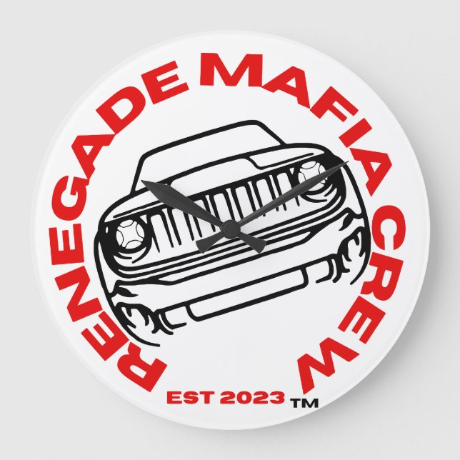 Renegade Mafia Crew Clock (Front)