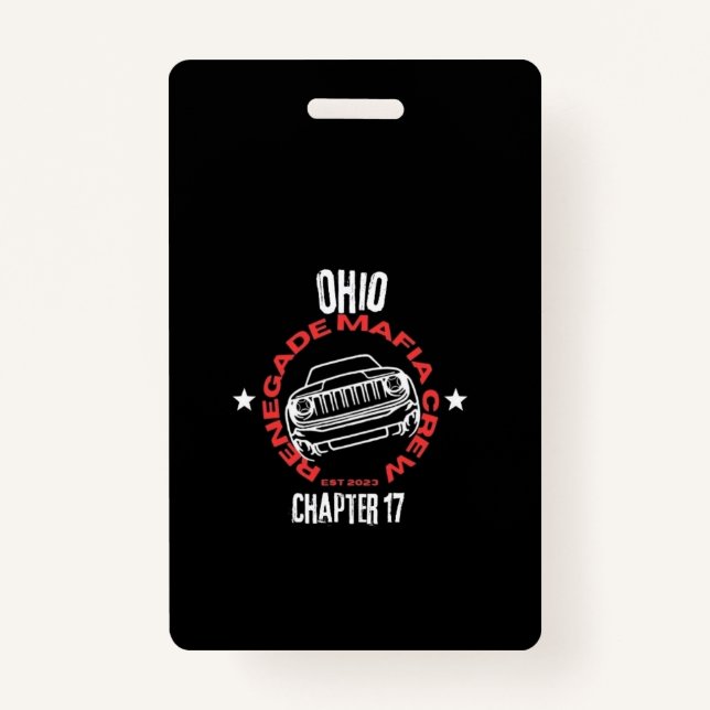 Renegade Mafia Crew Ohio Chapter Badge ID Badge (Front)