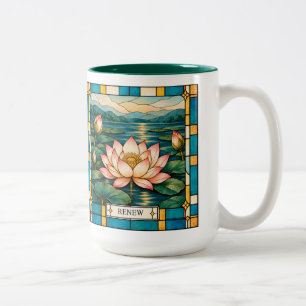 Renew Stained Glass Two-Tone Coffee Mug