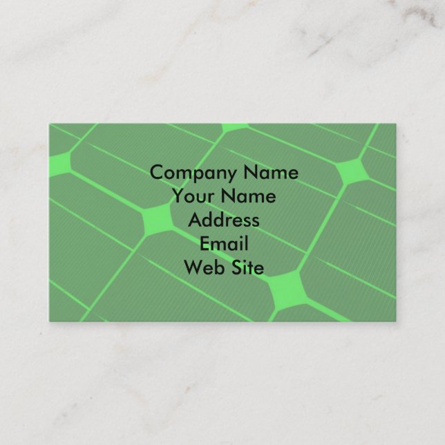 Renewable Energy Business Card (Front)