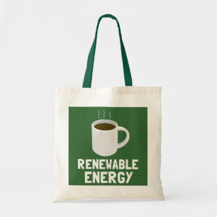 Renewable Energy Coffee Cup Tote Bag