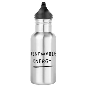 Renewable Energy – Funny Cute Eco-Friendly  Coffee 532 Ml Water Bottle