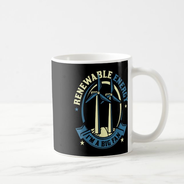 Renewable Energy Im A Big Fan Environmental Protec Coffee Mug (Right)