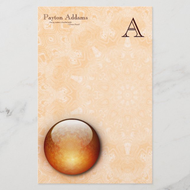 Renewal Jewel - Monogram Stationery (Front)