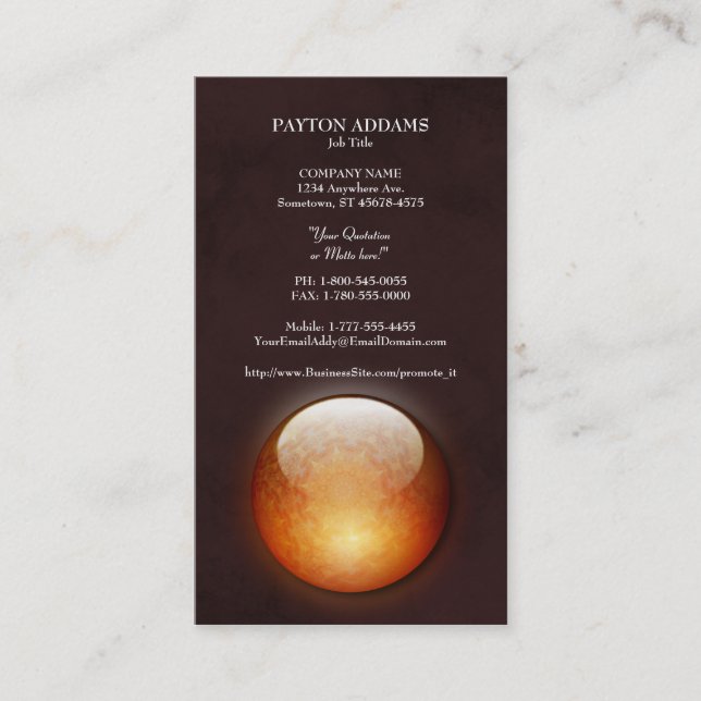 Renewal Jewel Vertical Business Card (Front)