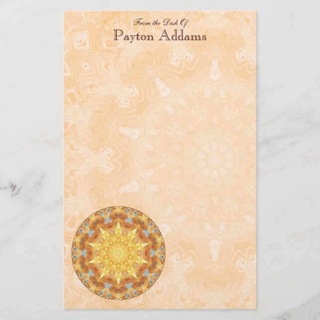 Renewal Mandala Custom Message Stationery (Front)