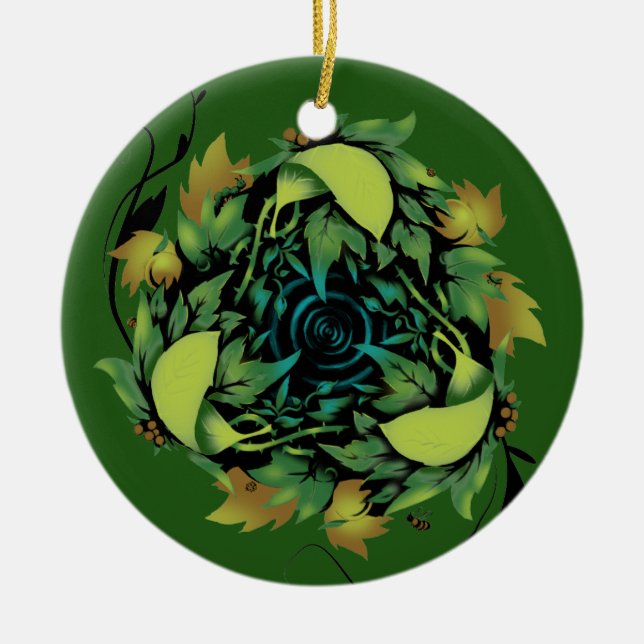 Renewed Bounty Ceramic Tree Decoration (Front)