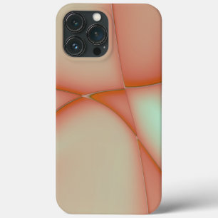 Renewed peach convex piece cutouts iPhone 13 pro max case