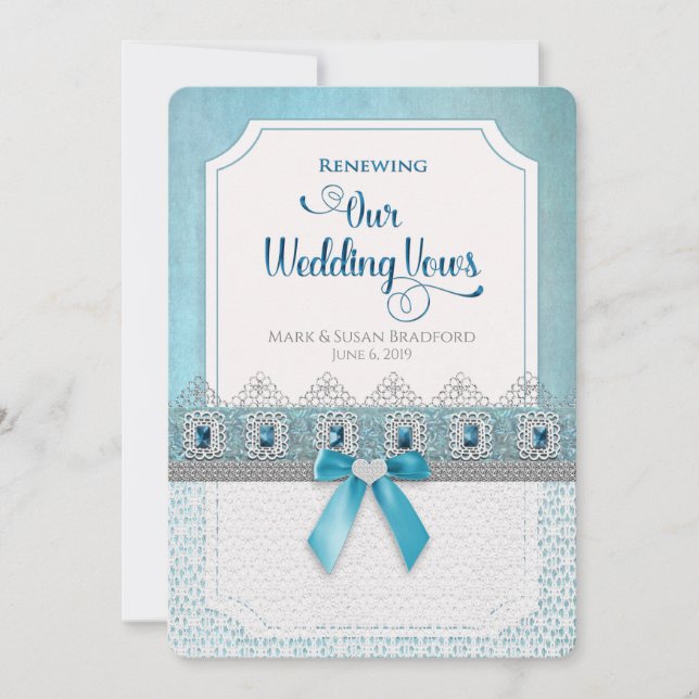 Renewing Wedding Vows Elegant Invitation, Elegant Invitation (Front)