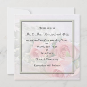 Renewing Wedding Vows Invitations