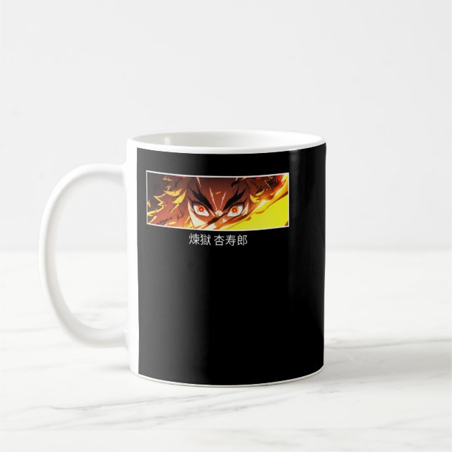 Rengoku Kyojuro Japanese Demon Slayer Classic Coffee Mug (Left)