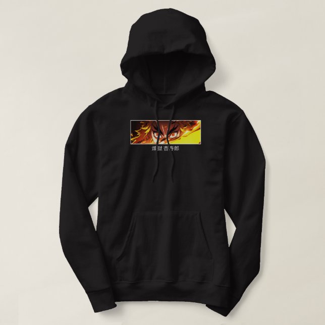 Rengoku Kyojuro Japanese Demon Slayer Classic Hoodie (Design Front)