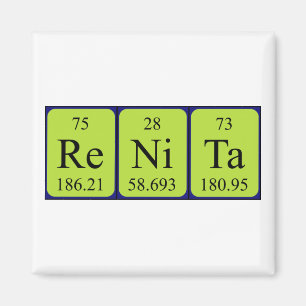 Renita periodic table name magnet