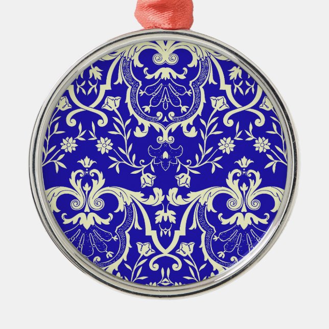 Rennaisance Damask #1 @ Sonolotre Metal Tree Decoration (Front)