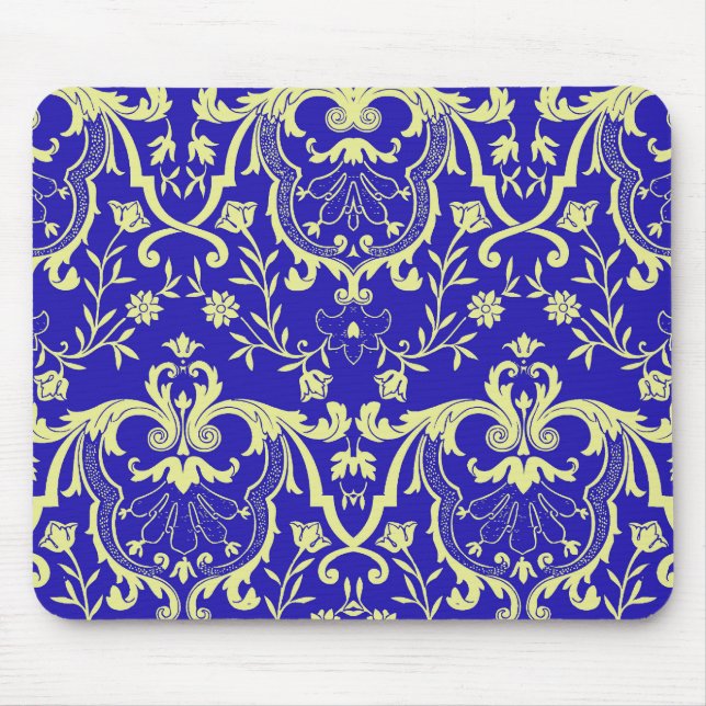 Rennaisance Damask #1 @ Sonolotre Mouse Mat (Front)