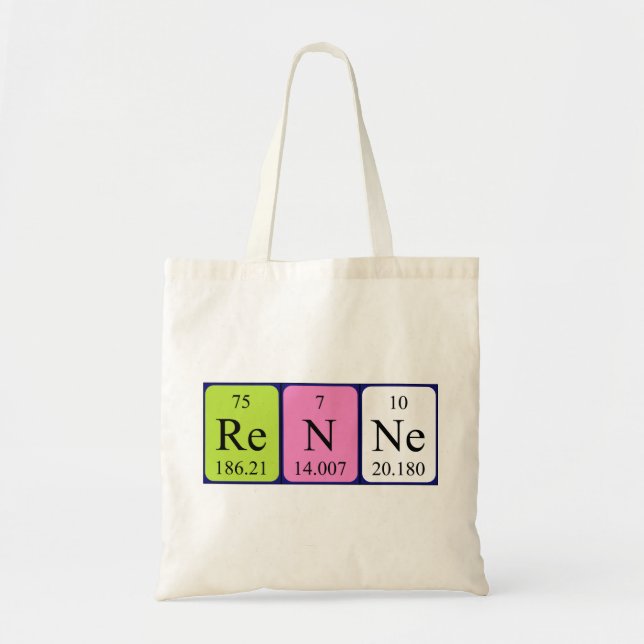 Renne periodic table name tote bag (Front)
