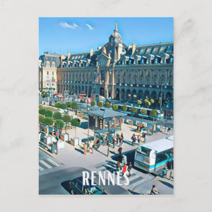 Rennes Photo Vintage Postcard