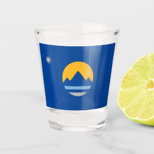 Reno city flag shot glass