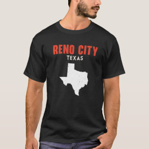 Reno city Texas USA State America Travel Texas   T-Shirt