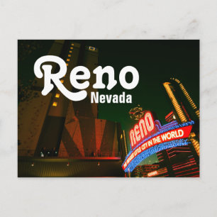 Reno Downtown Postcard - Whitney Peak