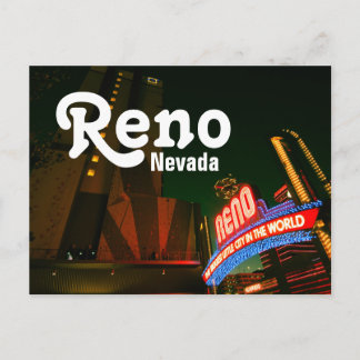 Reno Downtown Postcard - Whitney Peak