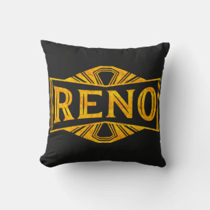 Reno Gold Rush Elegant Art Deco Cushion