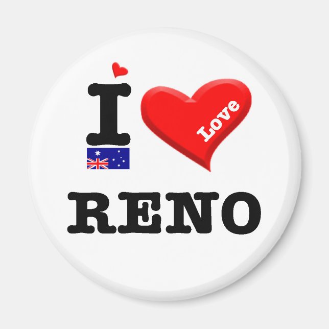 RENO - I Love Magnet (Front)
